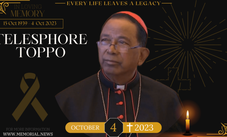 Telesphore Placidus Toppo, prominent Roman Catholic Cardinal from India, remembered for his dedication to the Catholic Church and significant contributions to social justice.