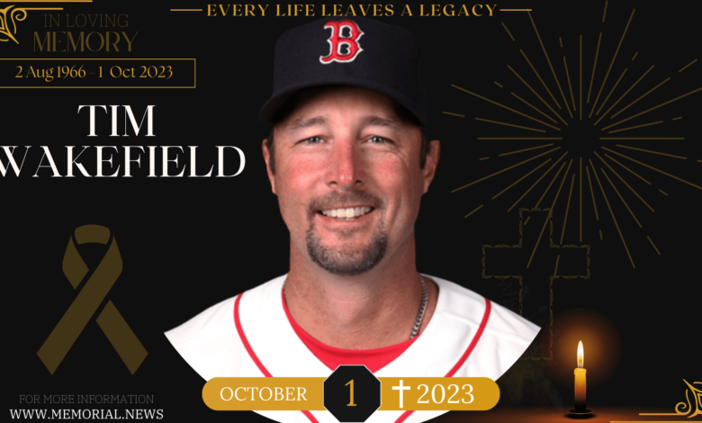 Timothy Stephen Wakefield, legendary baseball pitcher, remembered posthumously after his battle with brain cancer.